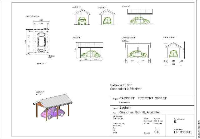 Holzcarport EC_3050